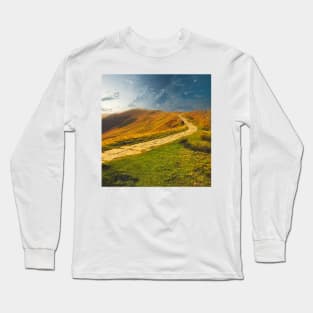 Mam Tor, Peak District, UK Long Sleeve T-Shirt